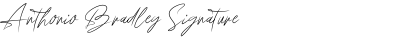 Anthonio Bradley Signature
